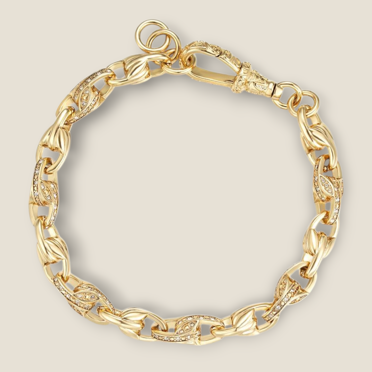 9mm Alternate Cz Tulip Bracelet