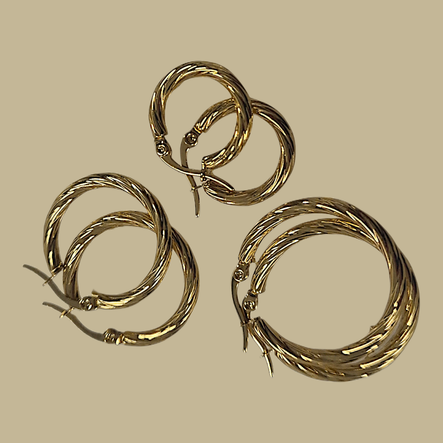Hoop Earrings 2cm, 2.5cm & 3.5cm