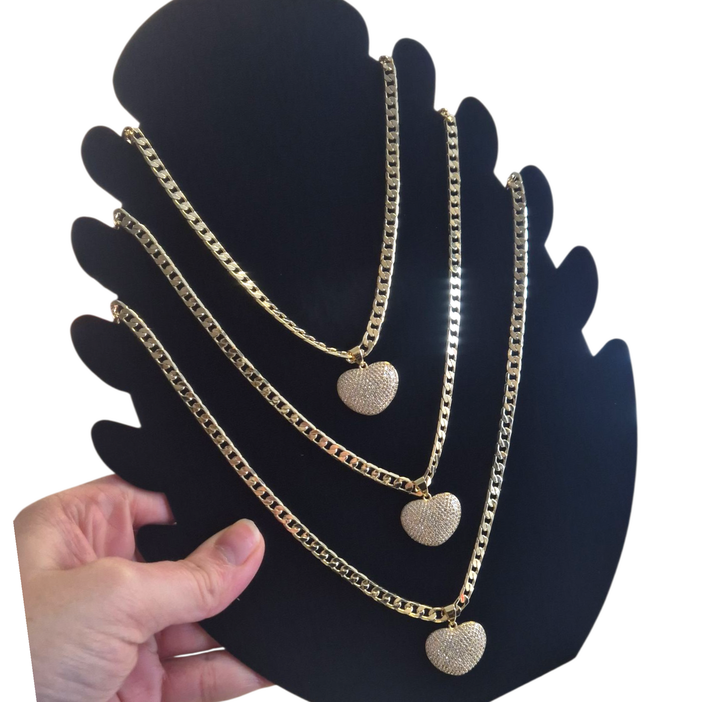 10 DAY PRE ORDER Heart Pendant On Curb