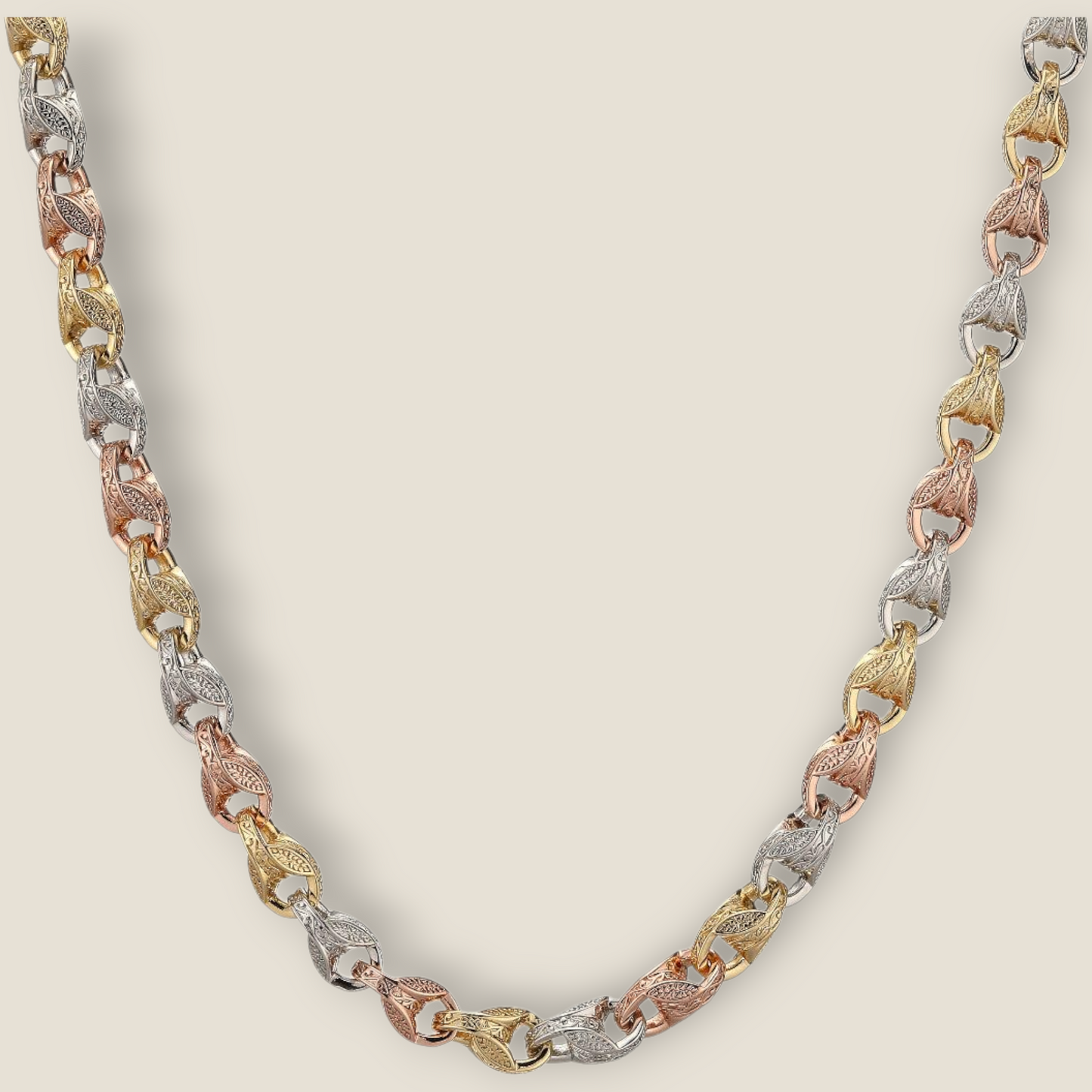 12mm Tri Colour 3D Tulip Chain