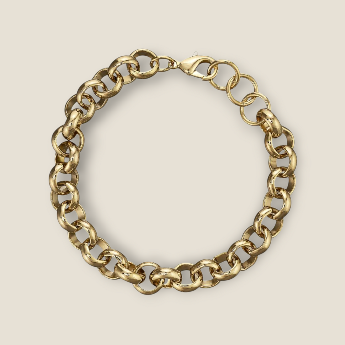 10mm Plain Link Belcher Bracelet