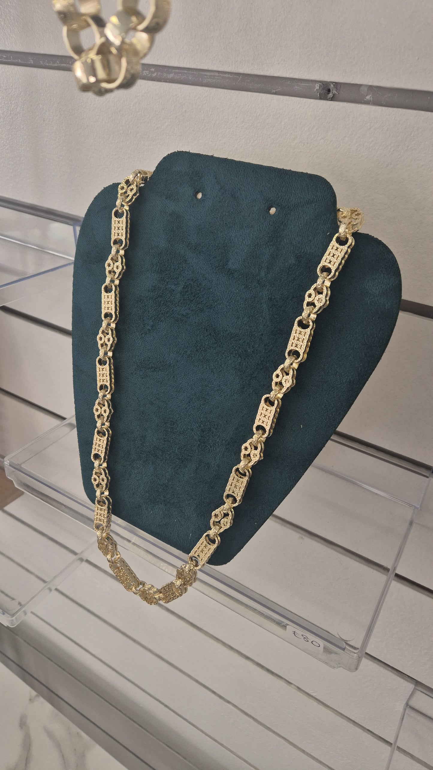10mm 24" Full Patterned Stars N Bars Chain