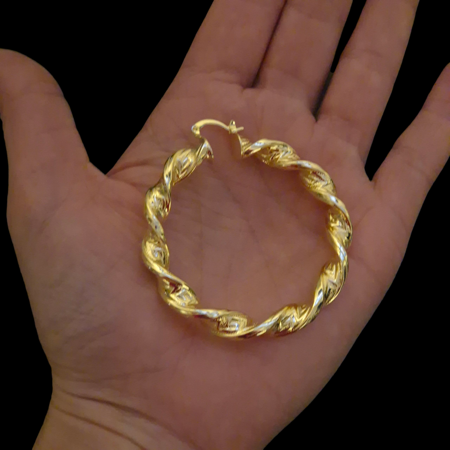 Twisted Hoop Earrings