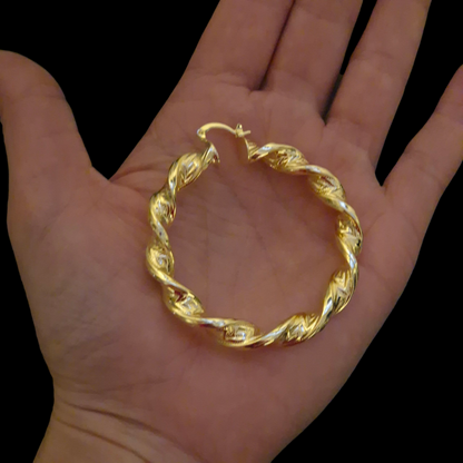 Twisted Hoop Earrings