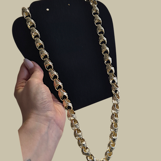 17mm XL Full Patterned Acorn Chain 30"