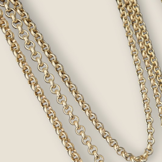 10 DAY PRE ORDER 9mm Lined Belcher Chain