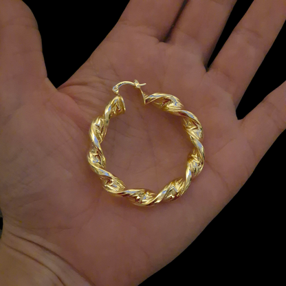 Twisted Hoop Earrings