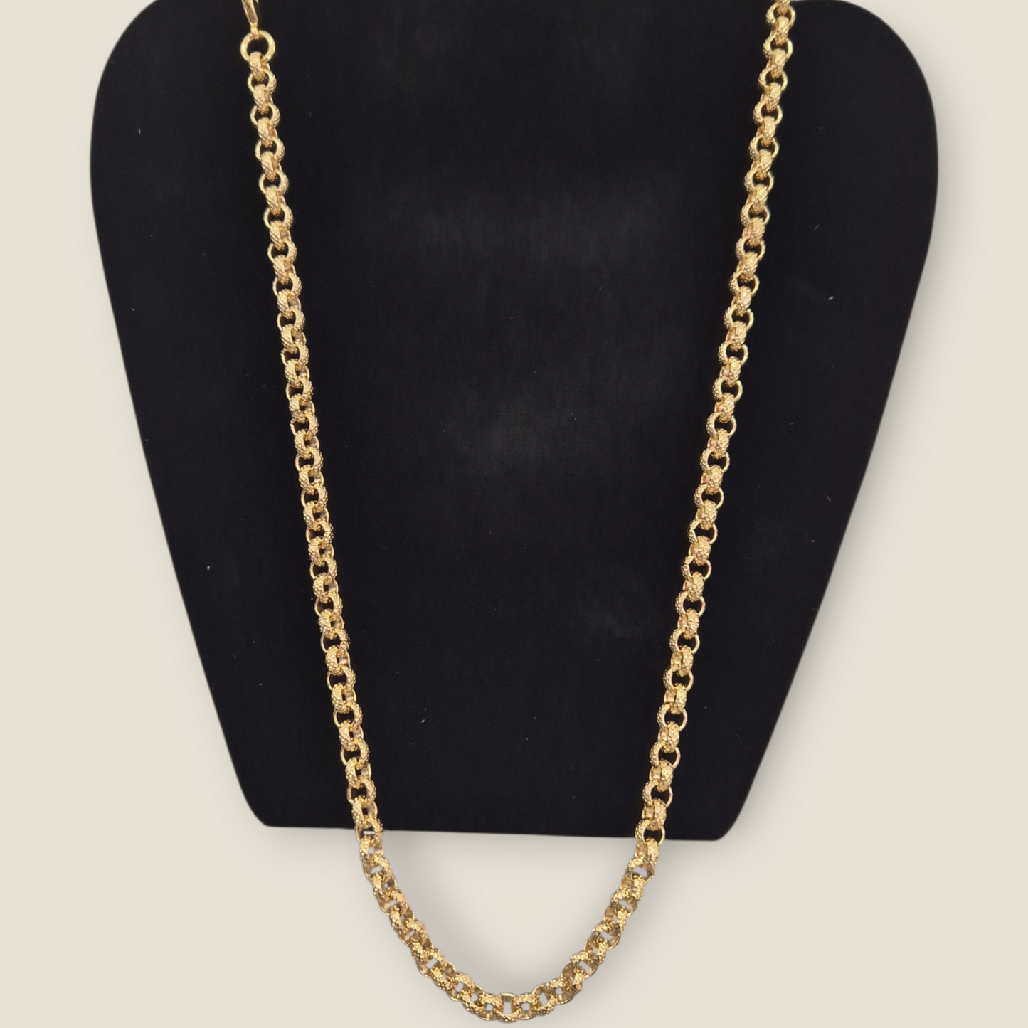 6mm Full Patterned Belcher Chain