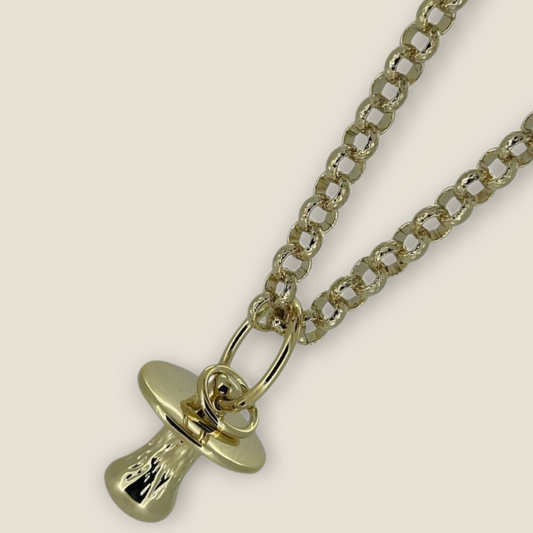 Dummy Pendant On 8mm Belcher Chain