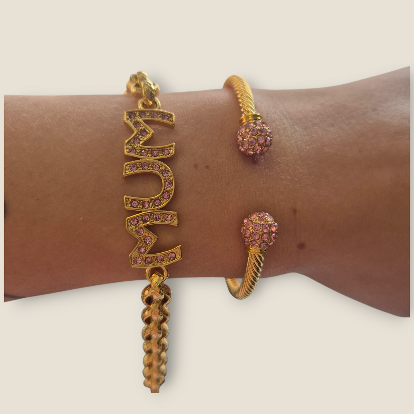 Pretty In Pink Bundle - Pink Mum Belcher & Pink Ball Bangle
