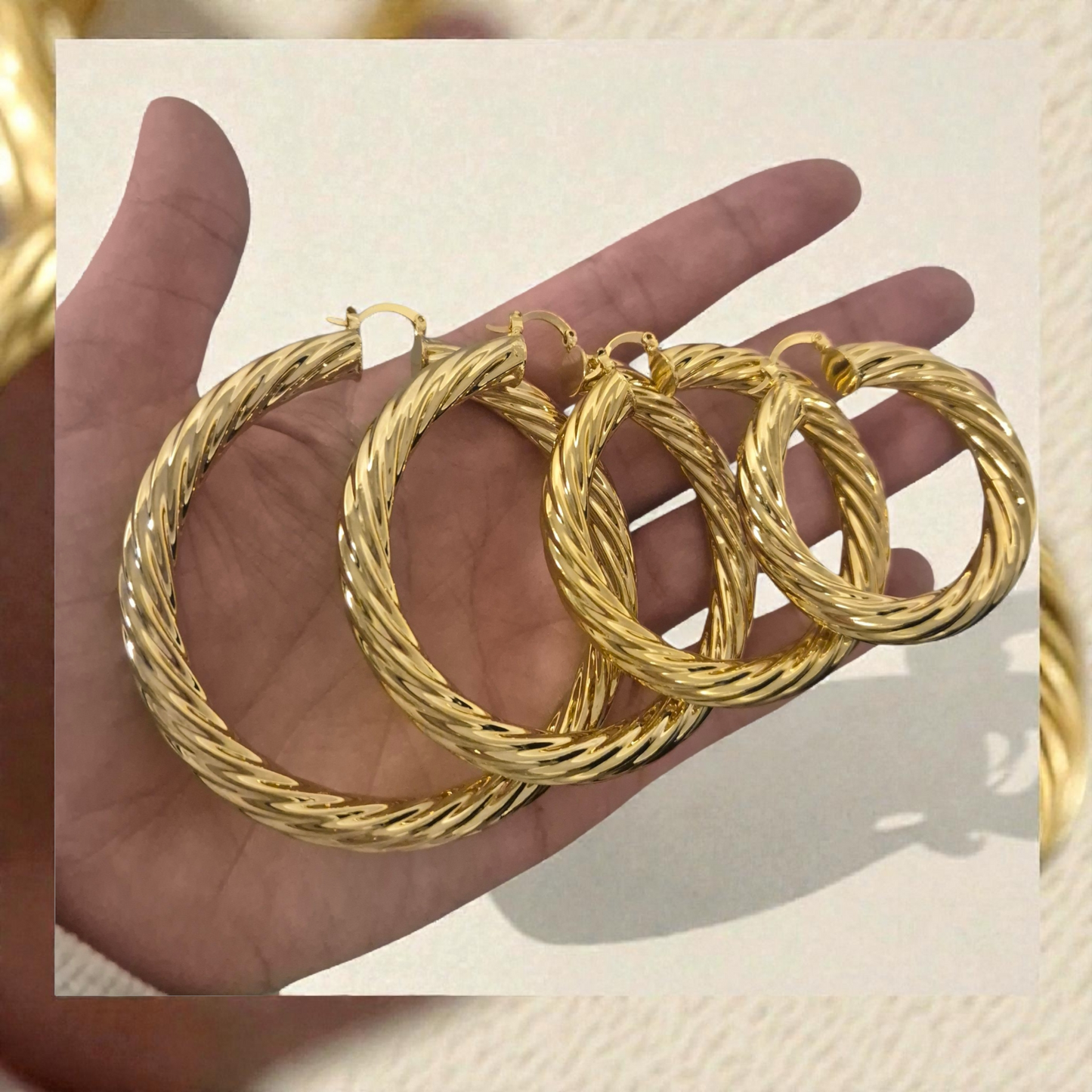 Chunky Hoop Earrings