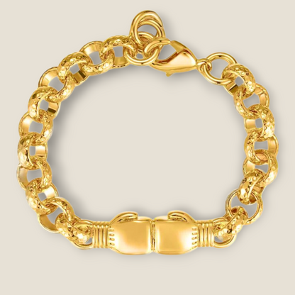 CZ Belcher and 8mm Full Patterned Belcher Chain Bundle