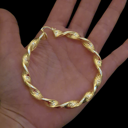 Twisted Hoop Earrings