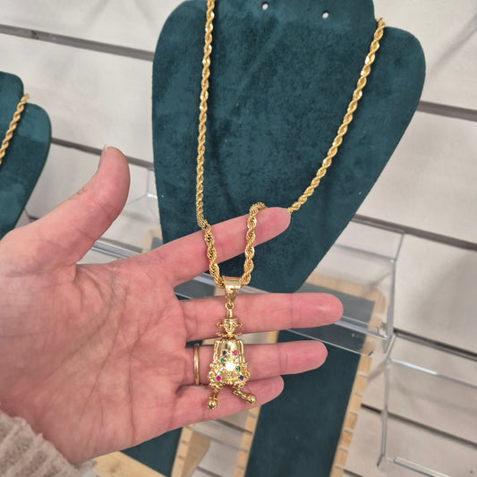 Clown Pendant Flat Back