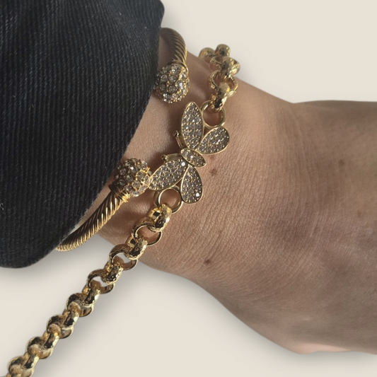 Dream Duo - Cz Belcher & Ball Bangle