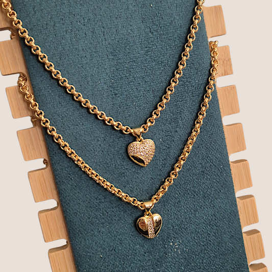 Mini Heart On 4mm belcher 24"