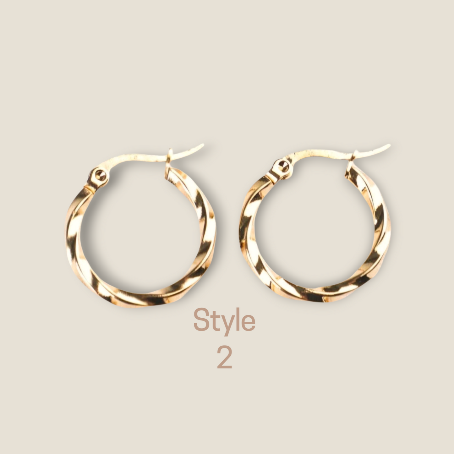 Small Hoop Earrings 2.5cm