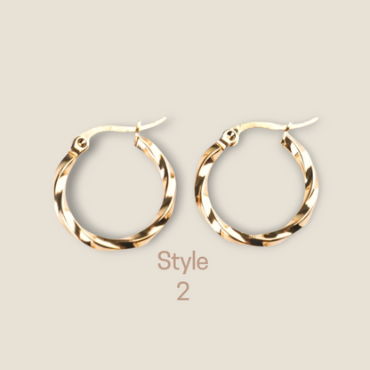 Small Hoop Earrings 2.5cm