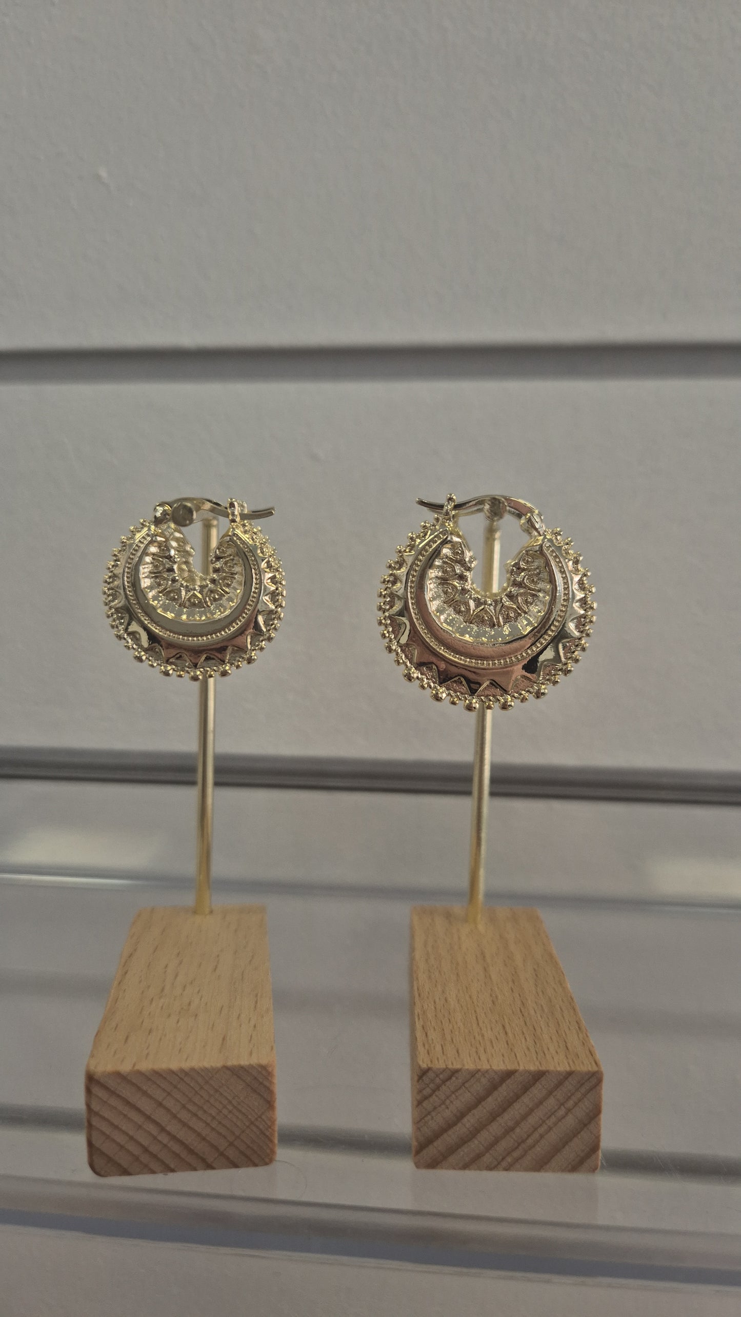 3/4cm Hoop Earrings