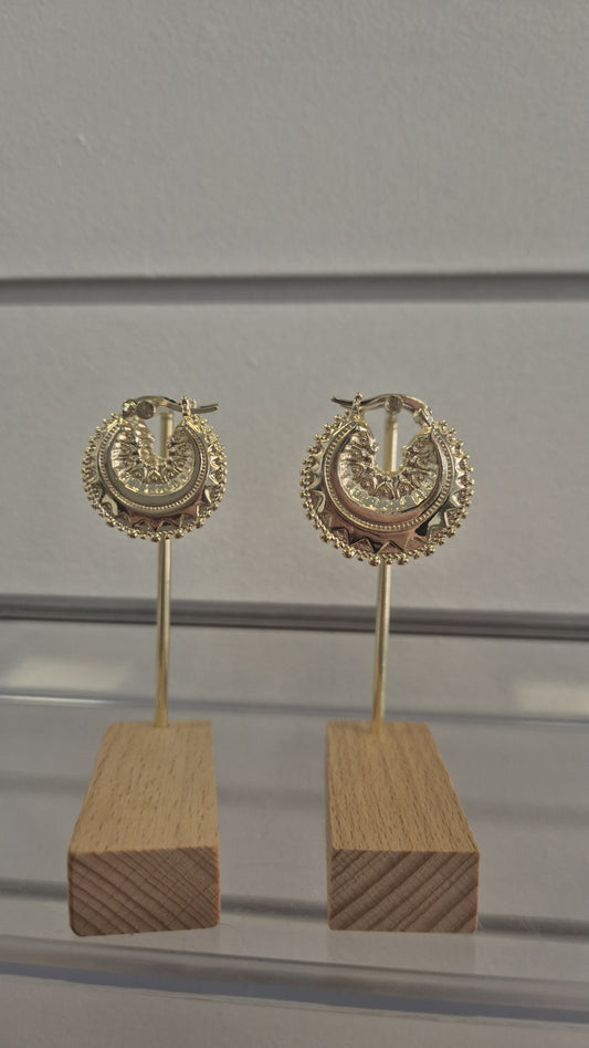 3/4cm Hoop Earrings