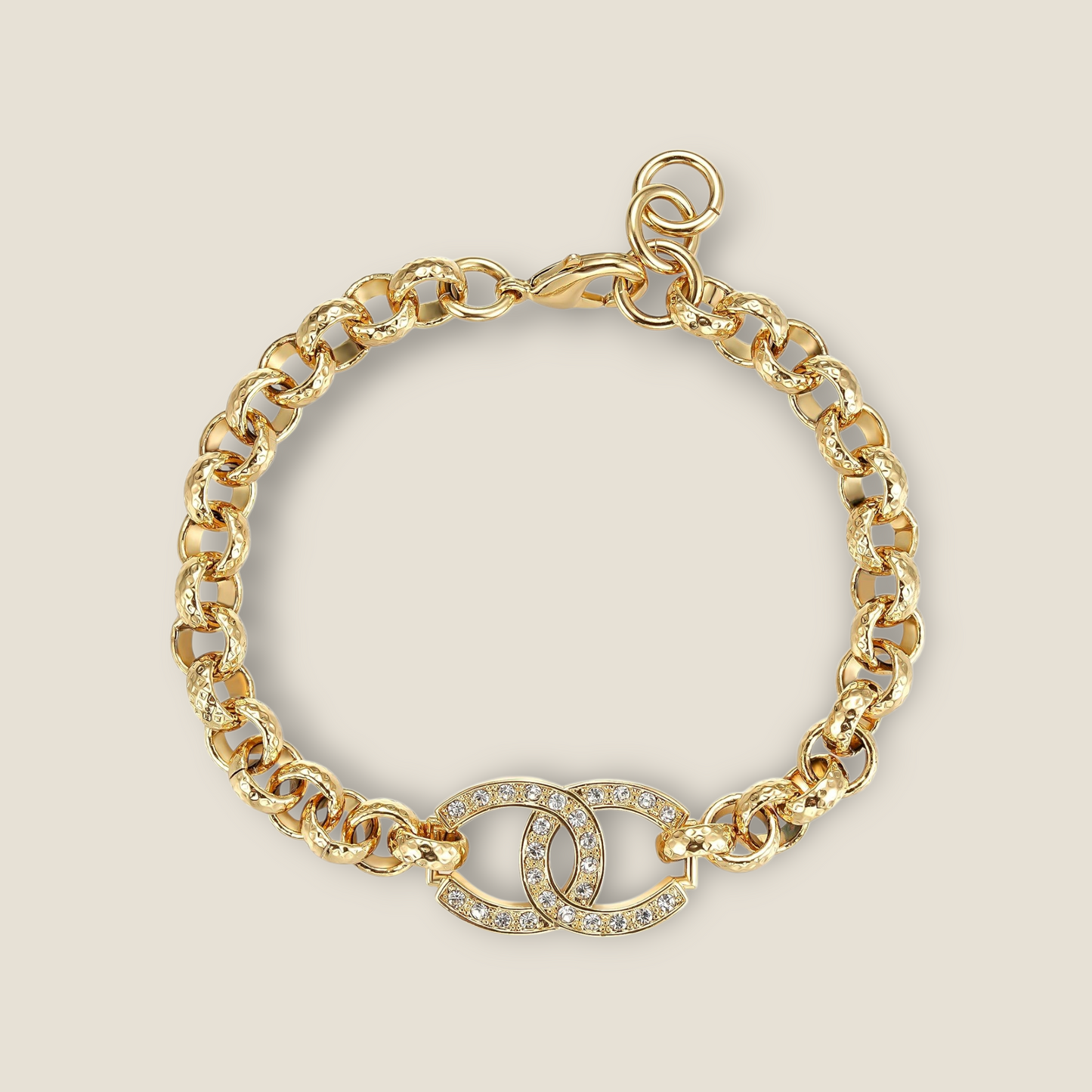Horseshoe Cz Belcher Bracelet