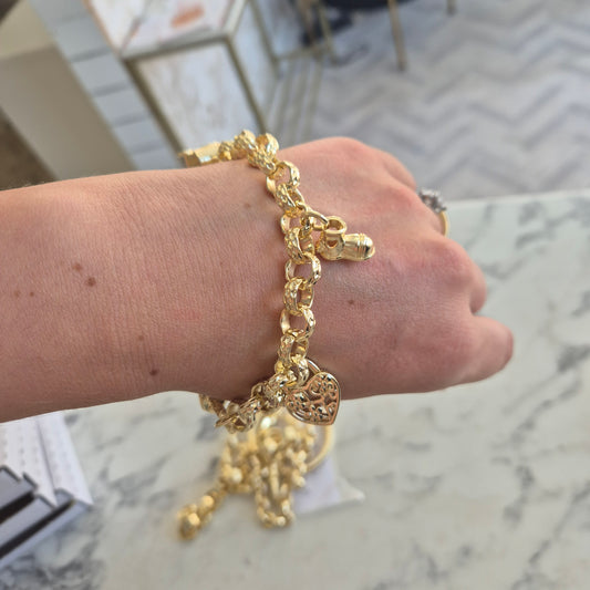 Charm bracelet 10mm 8.5"