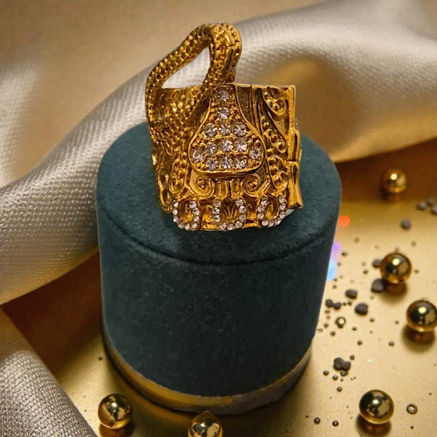 Cz Horse Saddle Ring