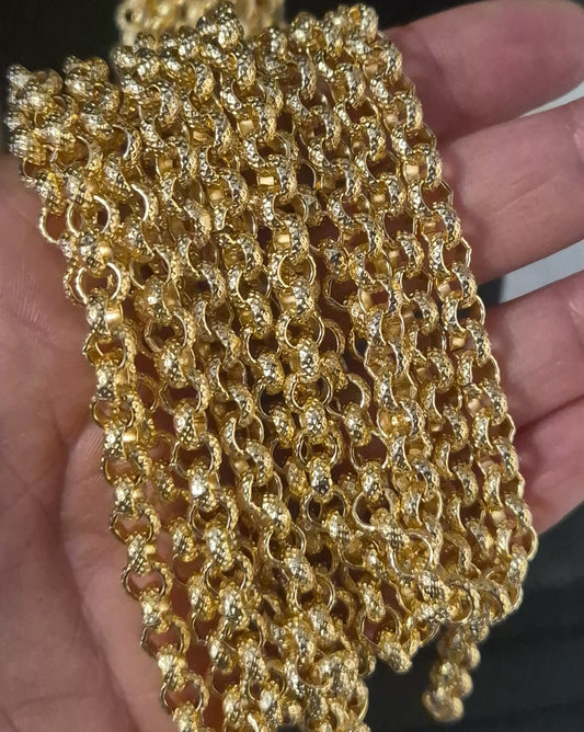 6mm Full Patterned Belcher Chain