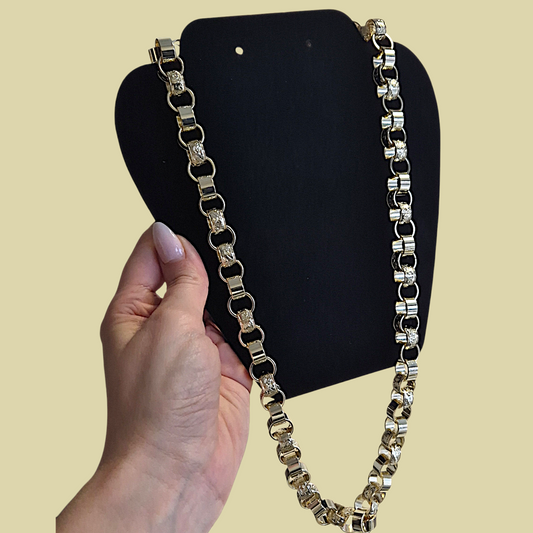 14mm Alternate Patterned Belcher Chain