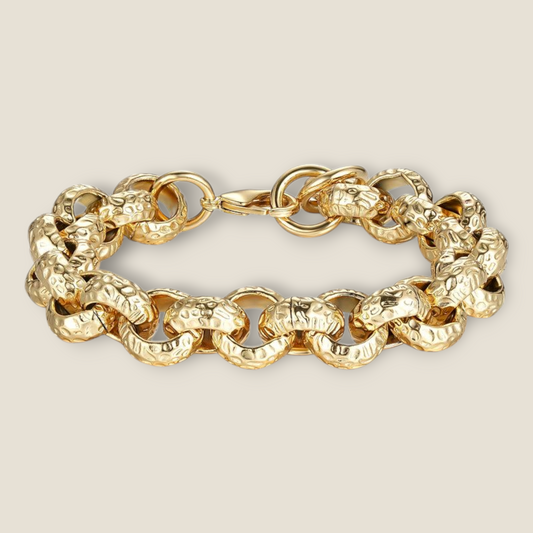 15mm XL Full Patterned Belcher Bracelet