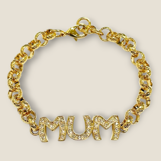Mum Cz Belcher Bracelet