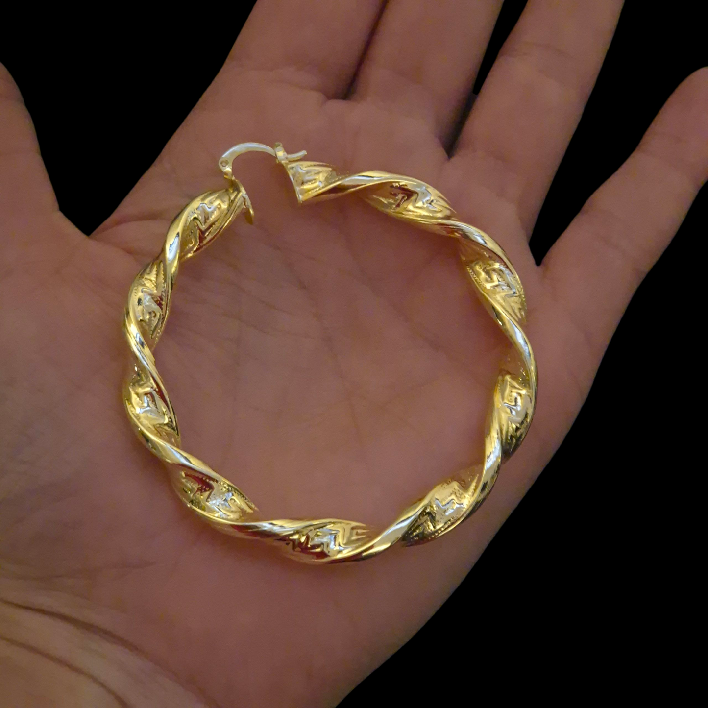 Twisted Hoop Earrings