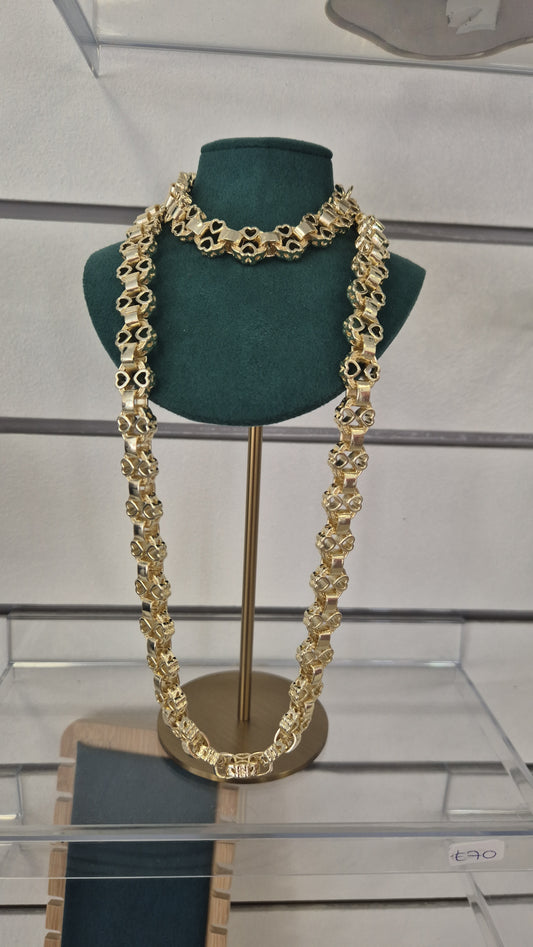 Flat Link Heart SET 22/8"