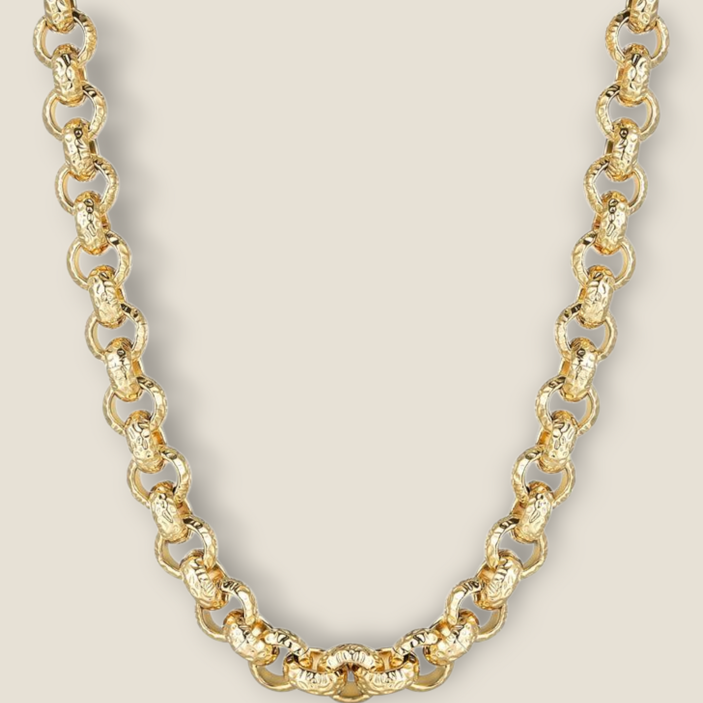 15mm XL Full Patterned Belcher Chain