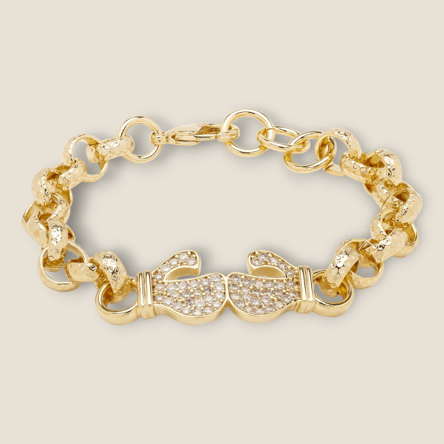 CZ Belcher and 8mm Full Patterned Belcher Chain Bundle