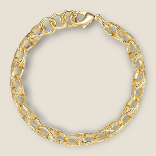 9mm 3D Tulip Bracelet