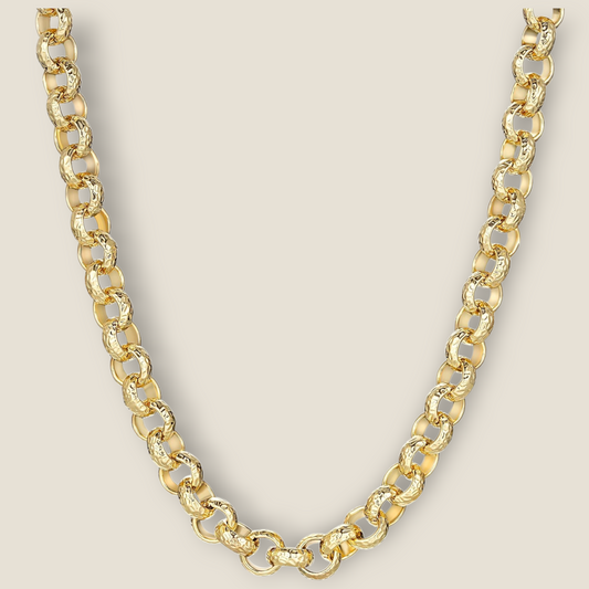 12mm Full Patterned Belcher Chain