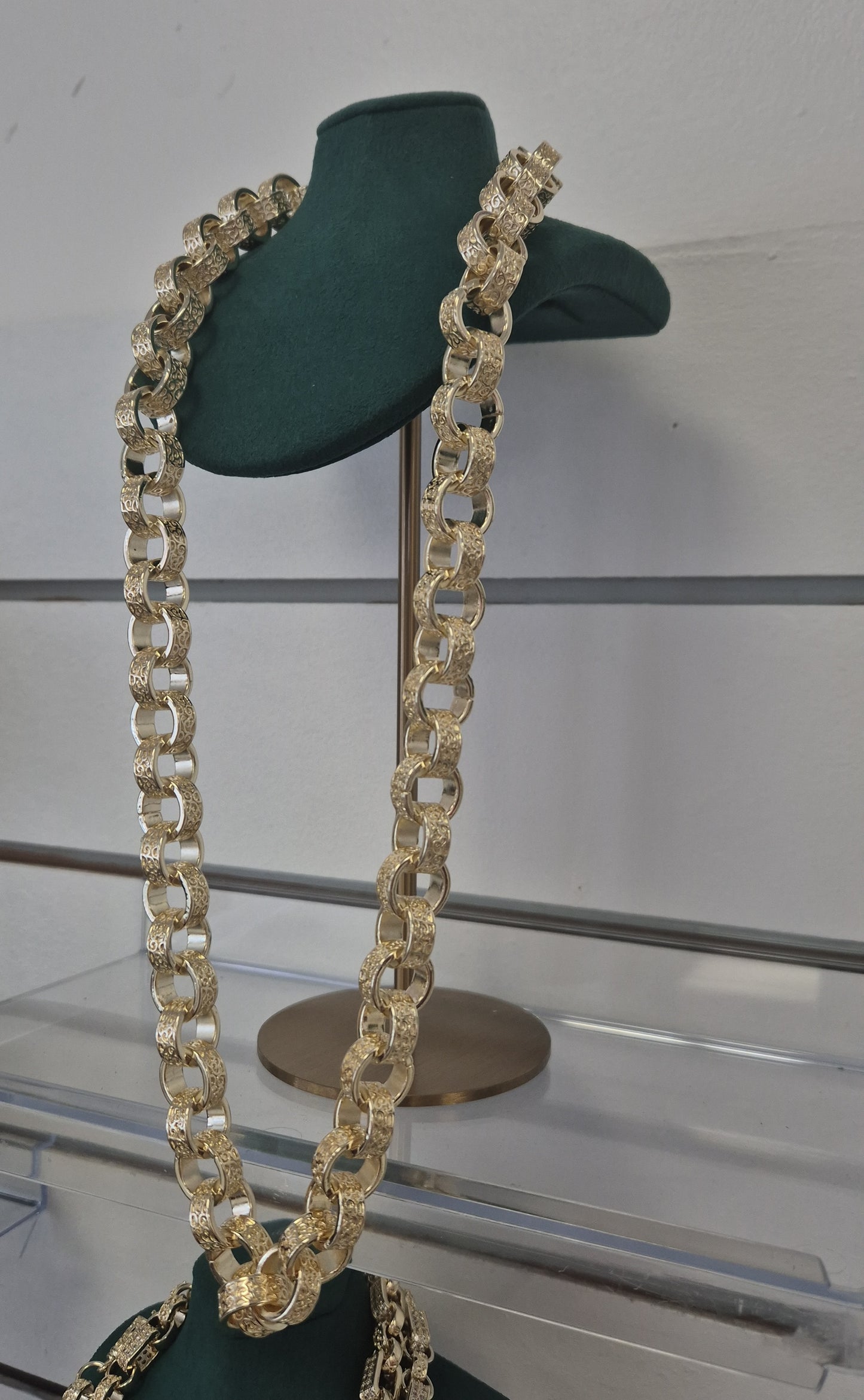 14mm Full Patterned Belcher Chain